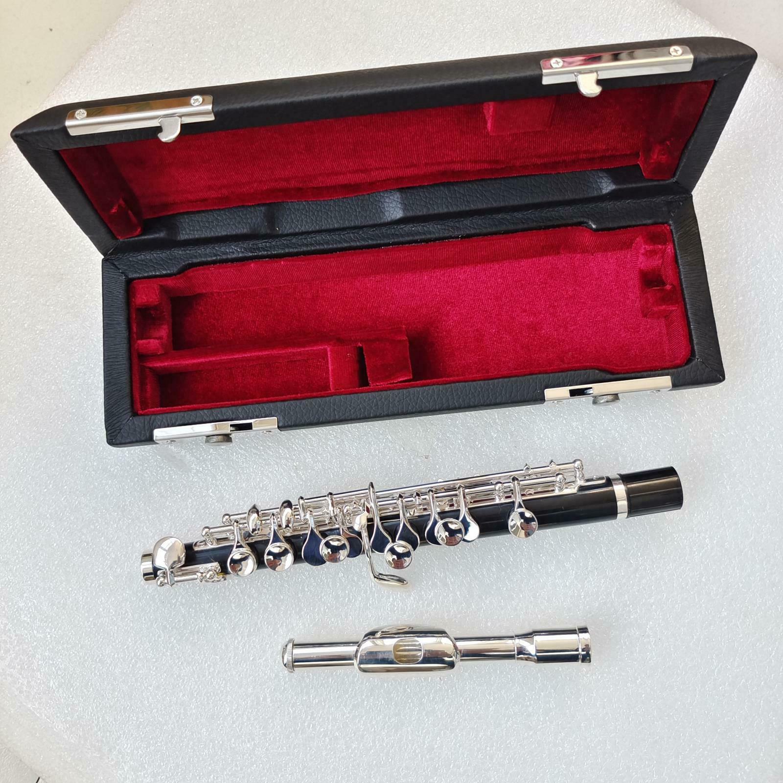 Excellent Piccolo With Case C Key Silver Plated Nice Sound Abs