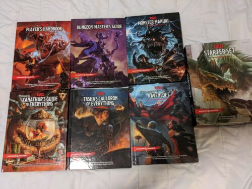 Dungeons And Dragons 5e Core Books Plus Starter Set And Expansions Lot