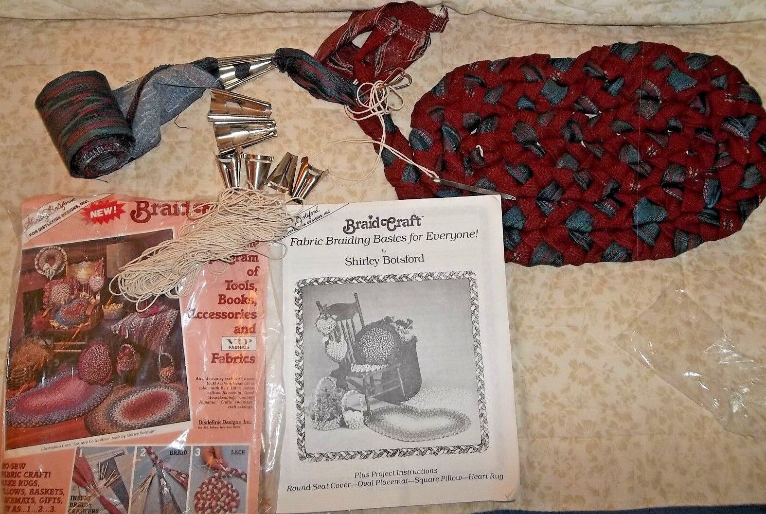 Braid Craft Rug Kit 87 Deluxe Tool Set/project Book Rugbraiding Shirley Botsford