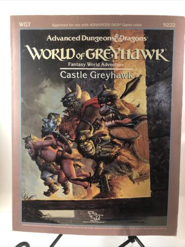 Ad&d Module Wg7 Castle Greyhawk Dungeons And Dragons Tsr 9222
