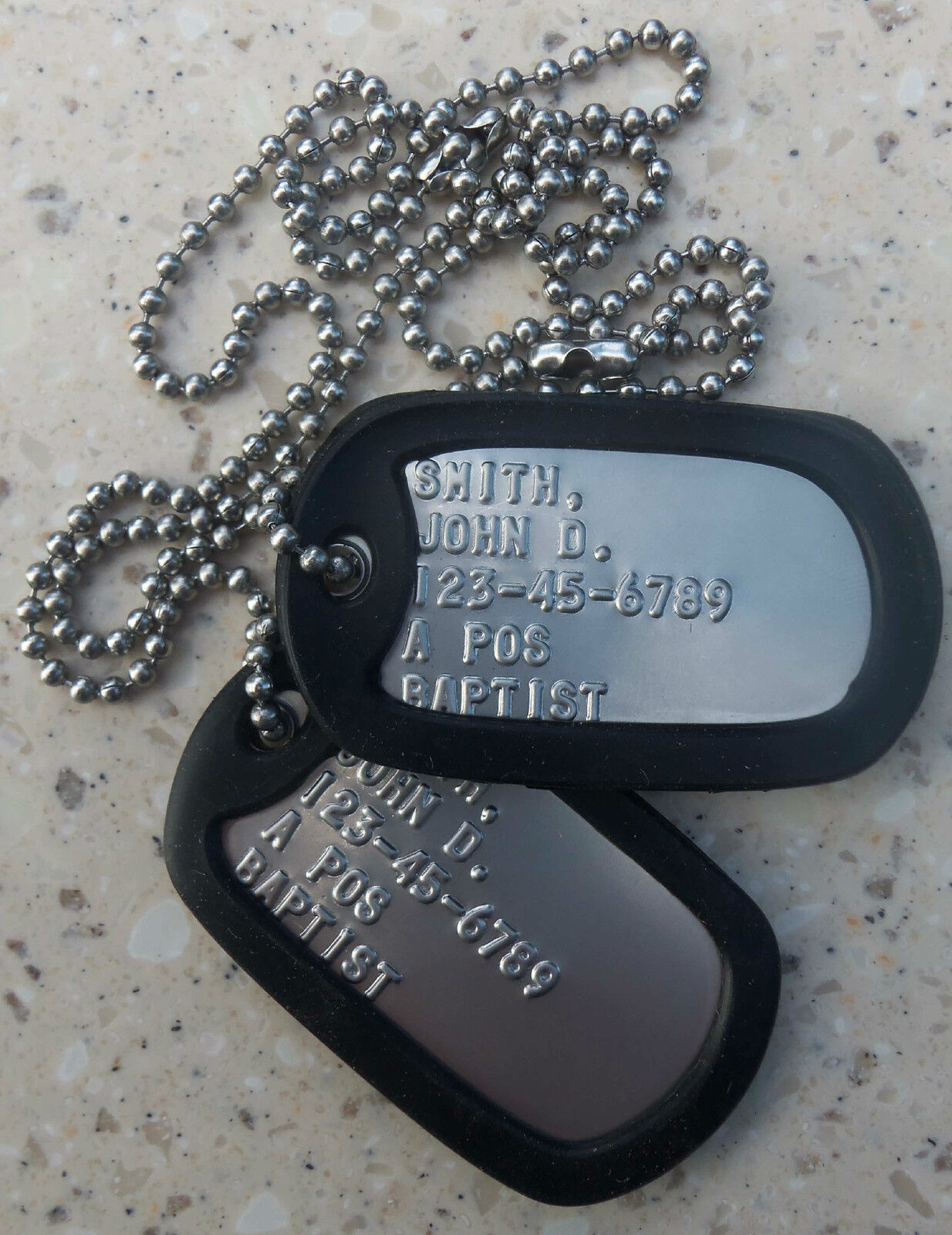 Real Standard Military Dog Tags Dogtags Made Just For U