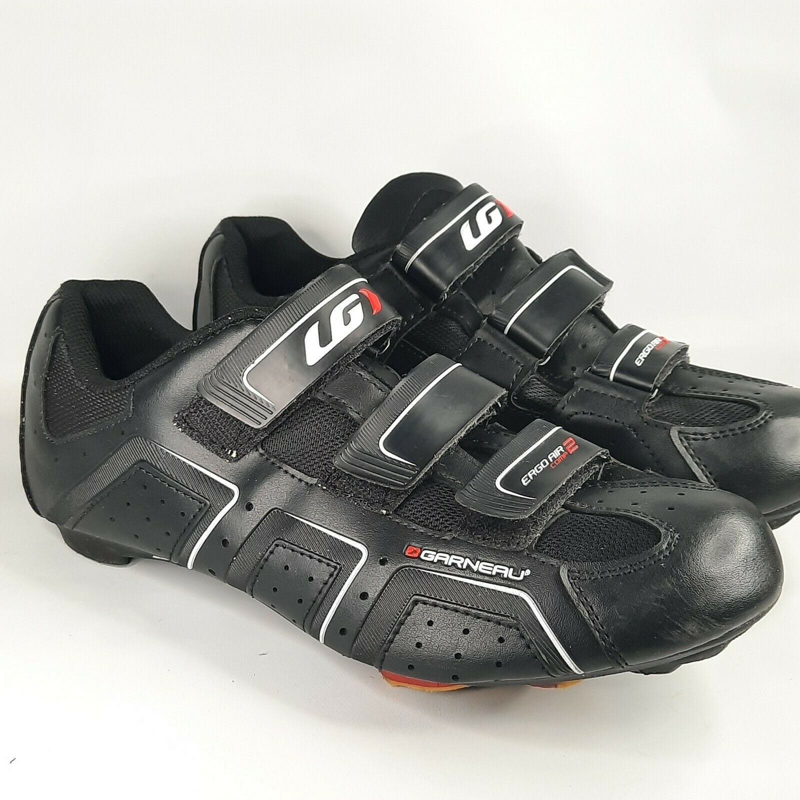 Louis Garneau Ergo Air Comp 2 With Ergo Vent Cycling Red Shoes Size 42 Eu 8.5 Us