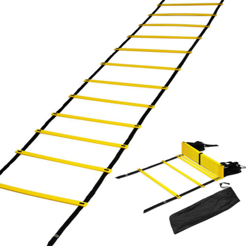 20 Rungs Speed Agility Ladder Soccer Football Sports Training Exercise Equipment