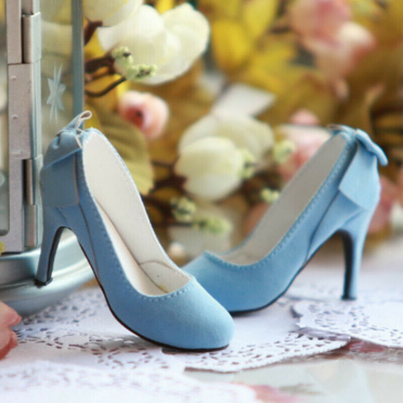 1/3 Sd16 Sdgr Dd Bjd Shoes Stilettos Blue High Heeled Bow Deco Aod As Dika Noble