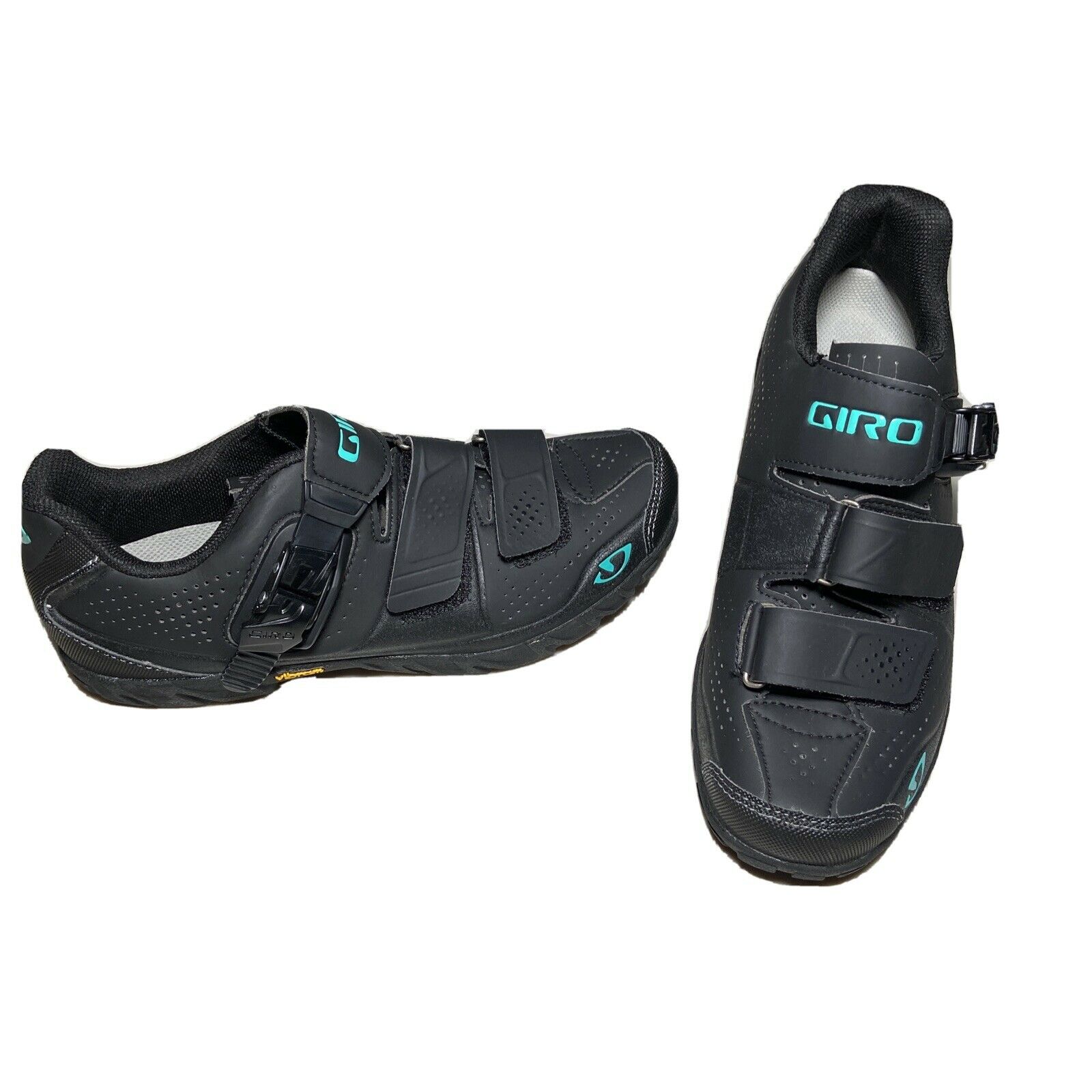 Giro Terraduro Mtb Cycling Shoes Mountain Bike Black & Blue Women's Size 8
