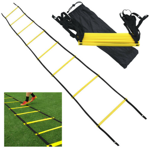 Agility Speed Training Ladder 8/12/20 Rung Footwork Fitness Football Exercise