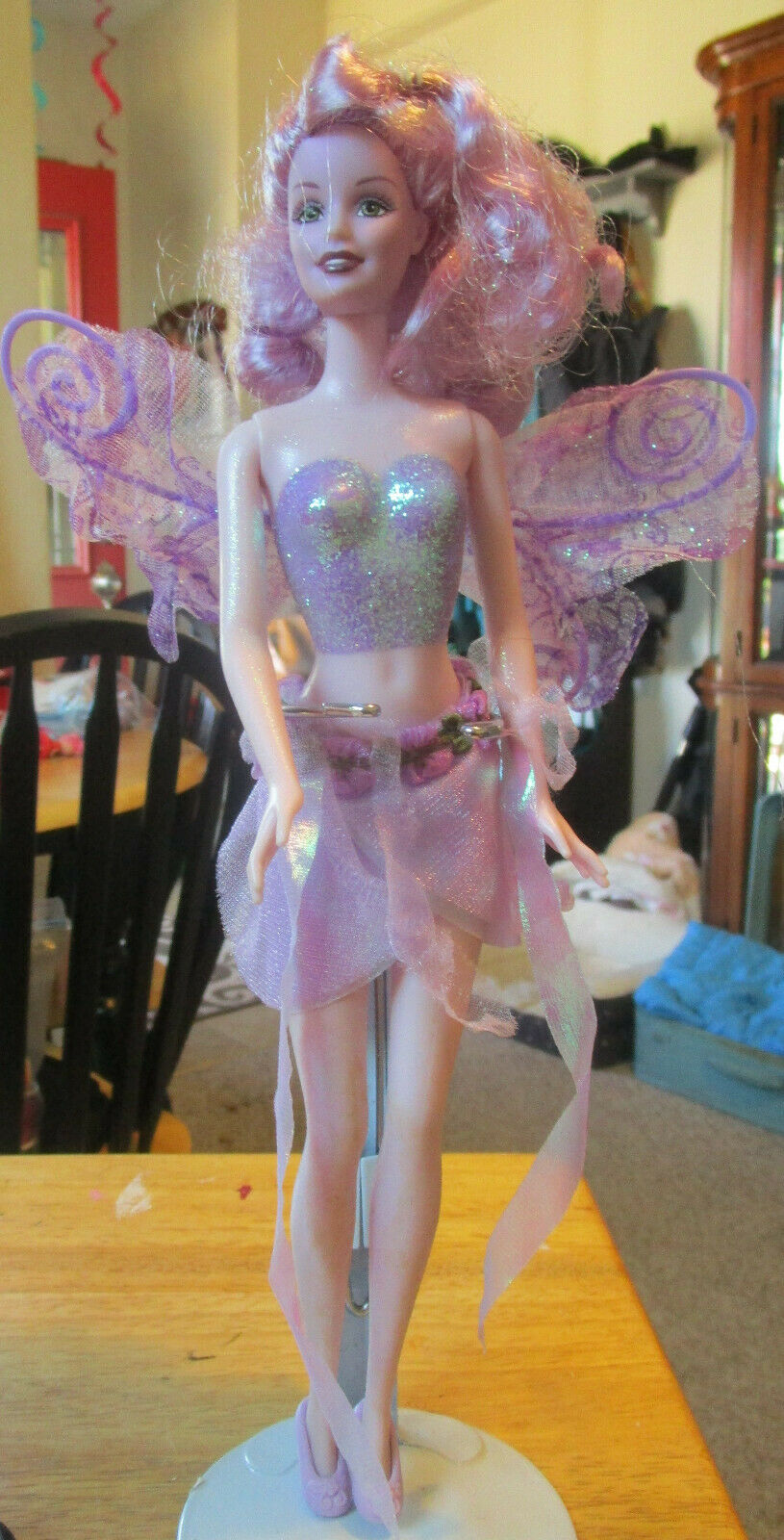 Mattel Fairytopia Glitter Lavender Fairy With Mini Fairy