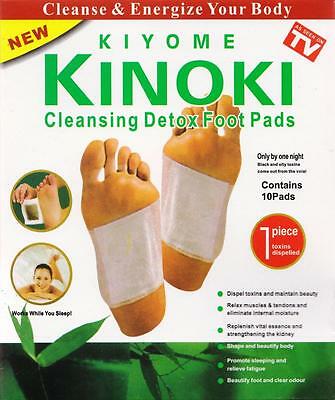 10 Cleansing Detox Foot Pads Patches Kinoki As Seen On Tv 10 Pads 10 Detox Pouch