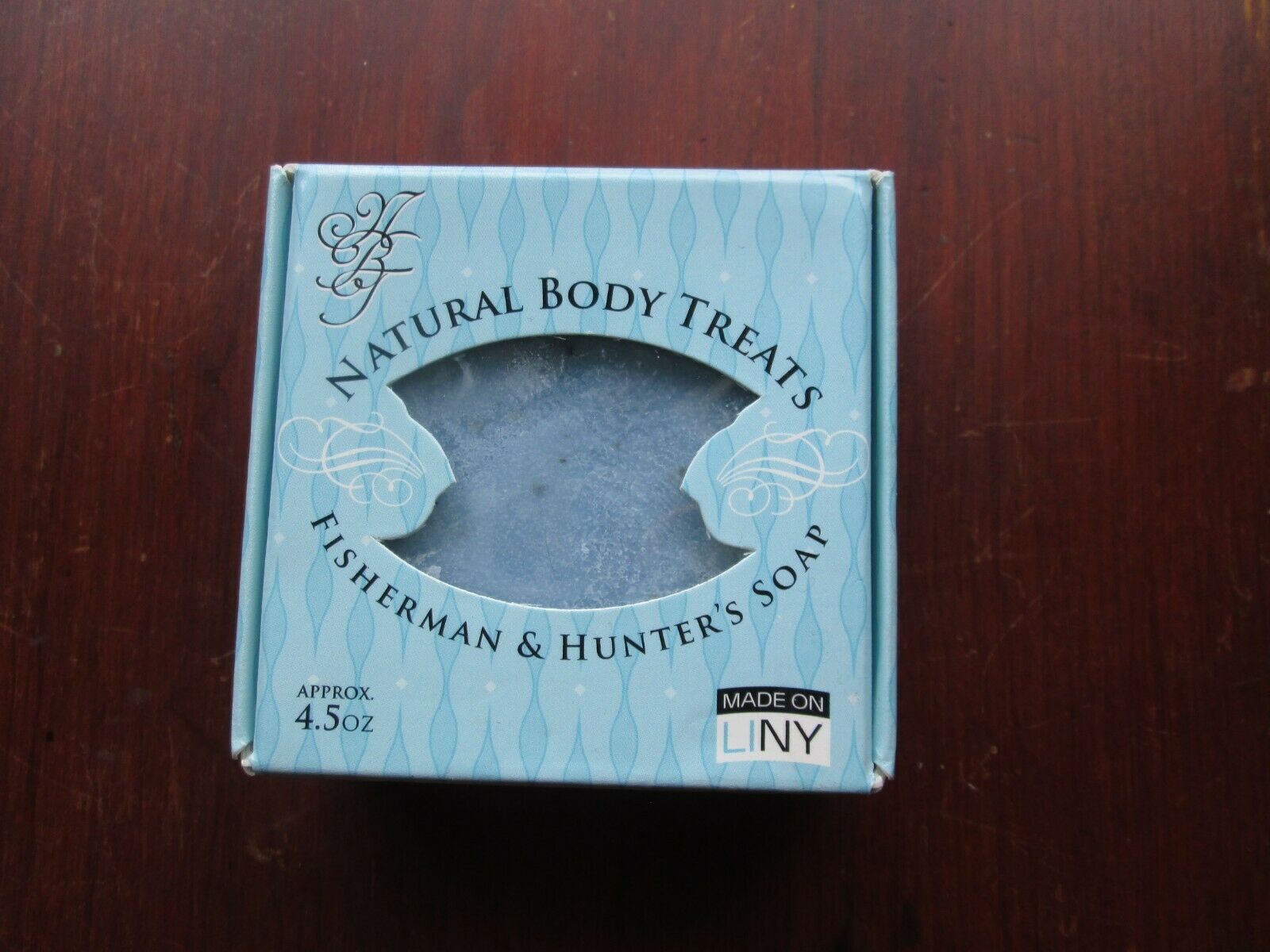 Natural Body Treats Soap Box Fisherman & Hunters Bath Bar 4.5 Oz New Encampment