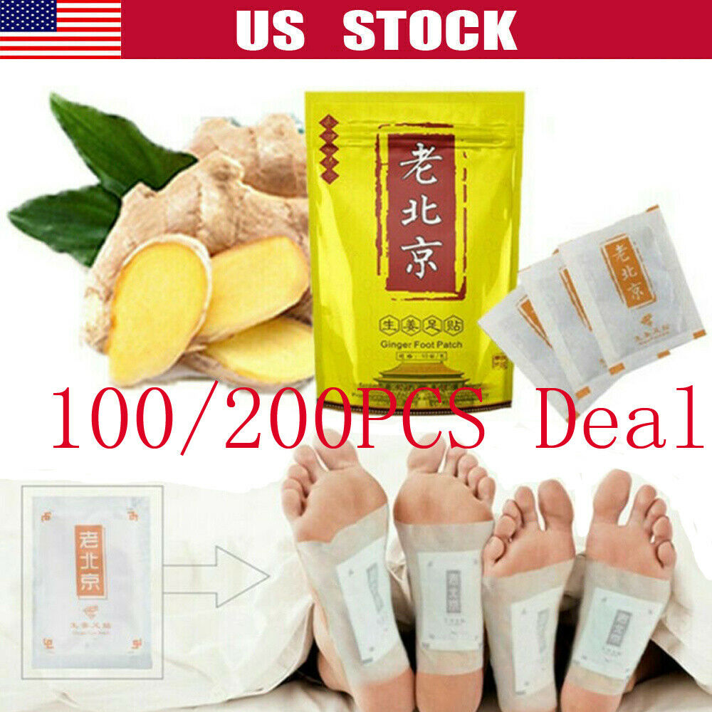 10-200pcs Detox Foot Pads Patch Detoxify Toxins Slim Keeping Fit With Adhesive