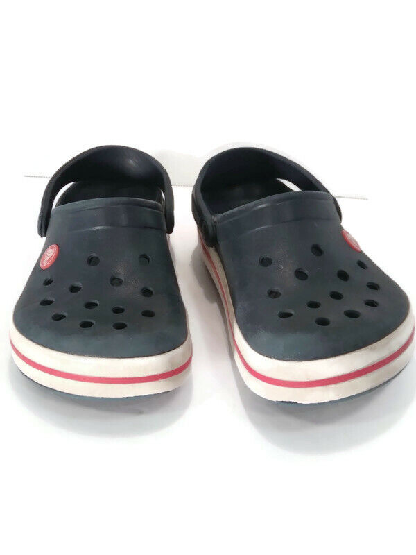 Crocs Unisex Baya Navy Blue Rubber Slip On Casual Clog Shoes Size M 4 W 6