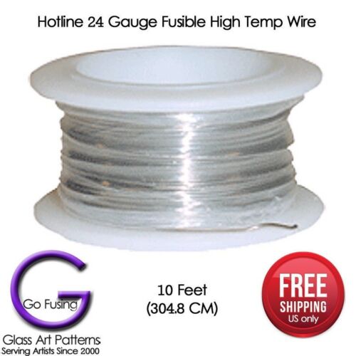 Hotline Htw High Temp Wire 17 Or 24 Gauge 10 Feet Ceramics Glass Fusing Supplies