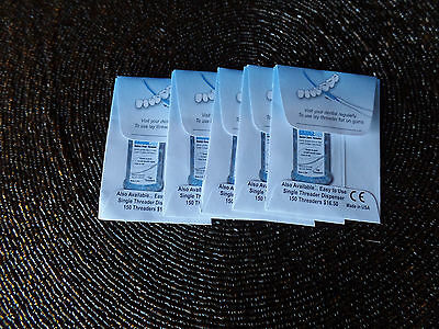 50 Bridgeaid Dental Floss Threaders In 5 Convenient Packages With Free Tracking